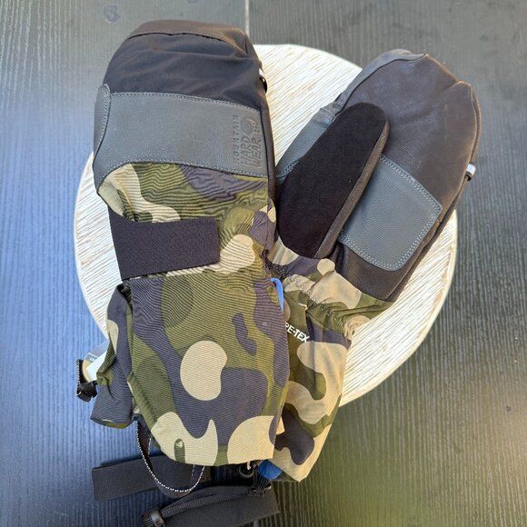 Mountain Hardwear High Exposure Gore-Tex Mitt Unisex Large Camouflage Winter NEW - Picture 1 of 7